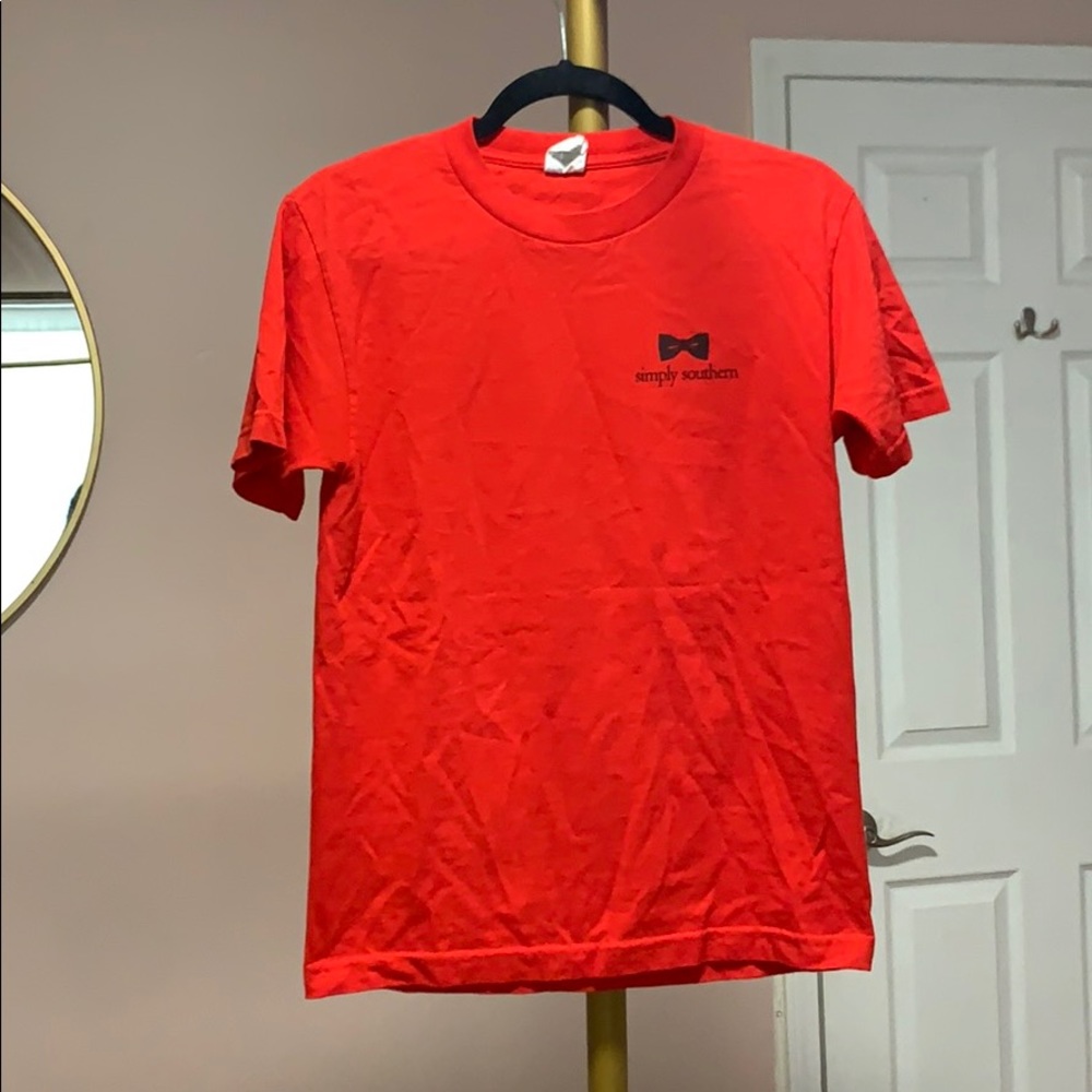 simply southern red tee
